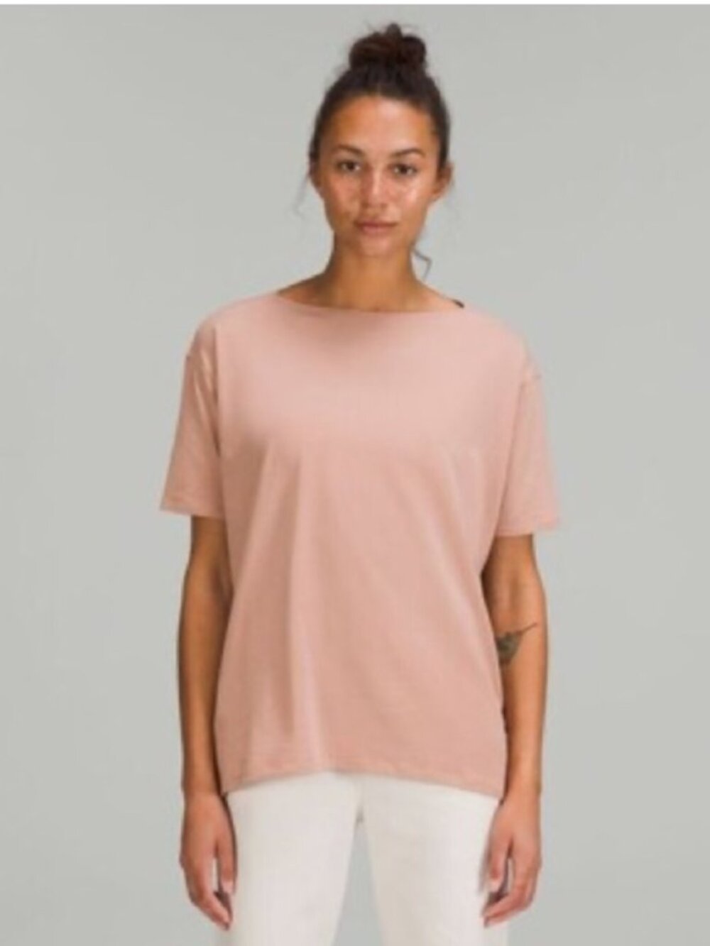 Lululemon Back in Action Short Sleeve Top - Pale Pink, 4-6